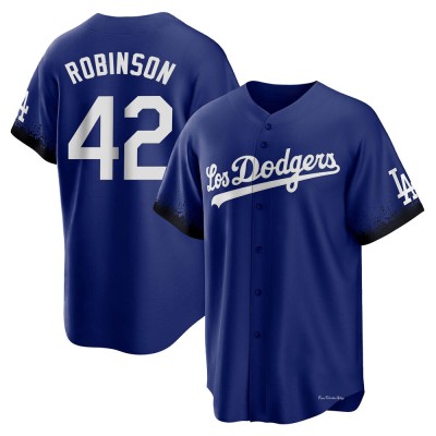 Men's Jackie Robinson Los Angeles Dodgers Replica Royal 2021 City Connect Jersey