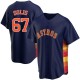 Men's Jairo Solis Houston Astros Replica Navy Alternate Jersey