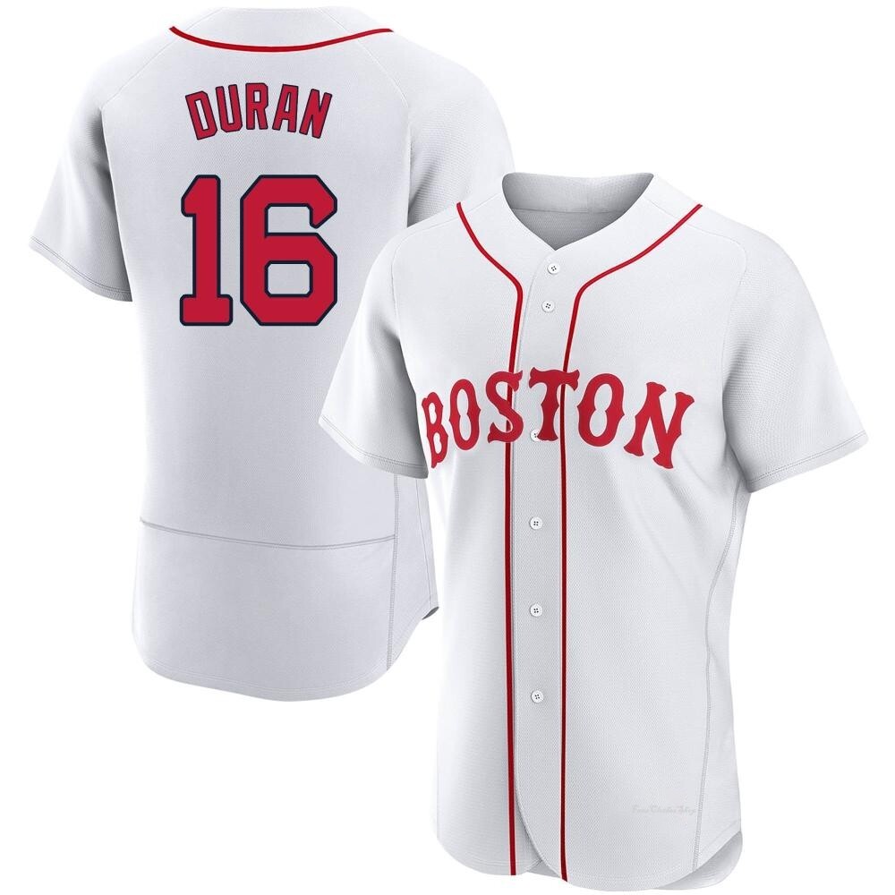 Men's Jarren Duran Boston Red Sox Authentic White 2021 Patriots' Day Jersey