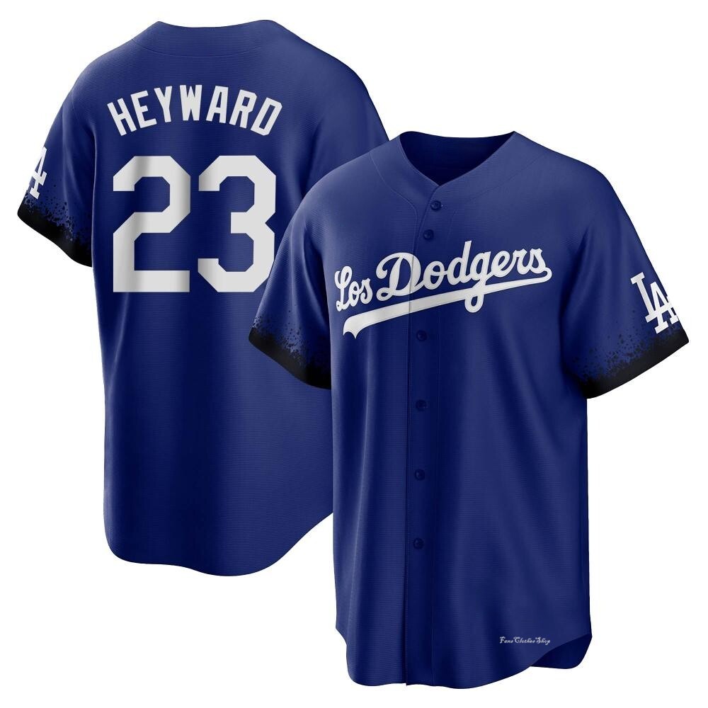 Men's Jason Heyward Los Angeles Dodgers Replica Royal 2021 City Connect Jersey