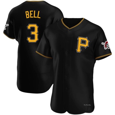 Men's Jay Bell Pittsburgh Pirates Authentic Black Alternate Jersey