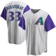Men's J.B. Bukauskas Arizona Diamondbacks Replica Cream/Purple Alternate Cooperstown Collection Jersey