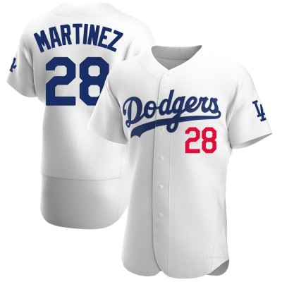 Men's J.D. Martinez Los Angeles Dodgers Authentic White Home Jersey