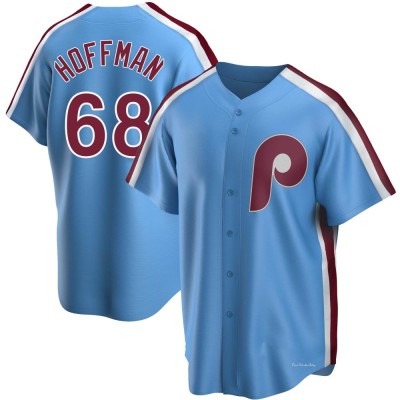 Men's Jeff Hoffman Philadelphia Phillies Replica Light Blue Road Cooperstown Collection Jersey