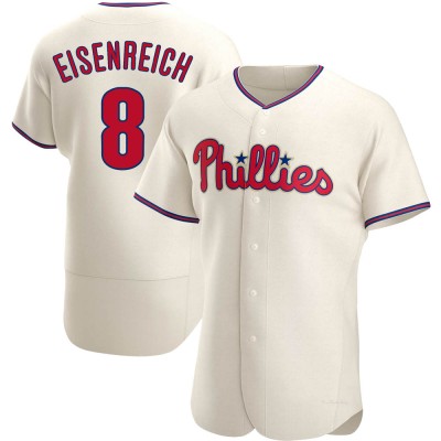 Men's Jim Eisenreich Philadelphia Phillies Authentic Cream Alternate Jersey