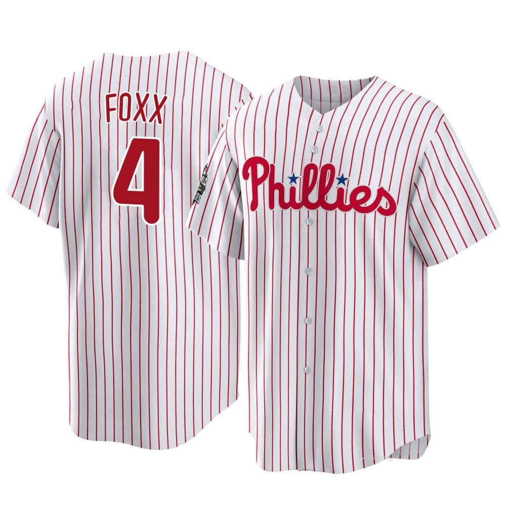 Men's Jimmy Foxx Philadelphia Phillies Replica White 2022 World Series Home Jersey