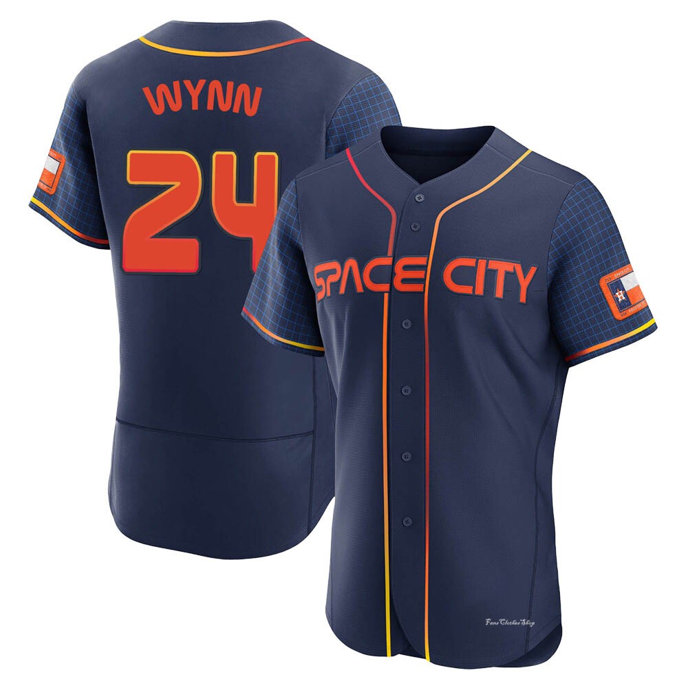 Men's Jimmy Wynn Houston Astros Authentic Navy 2022 City Connect Jersey