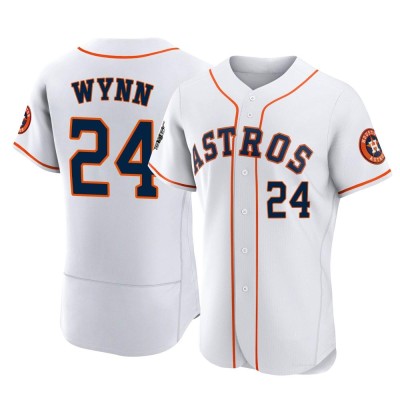 Men's Jimmy Wynn Houston Astros Authentic White 2022 World Series Home Jersey