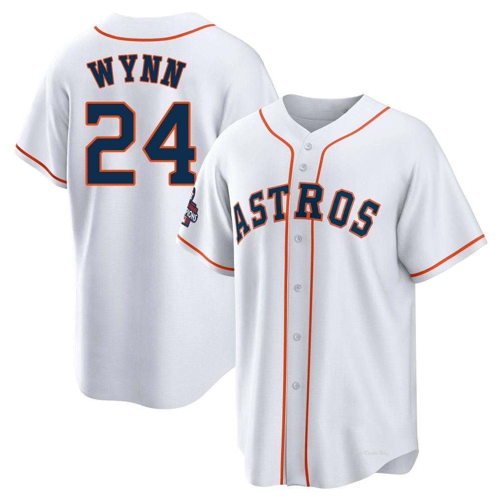 Men's Jimmy Wynn Houston Astros Replica White 2022 World Series Champions Home Jersey