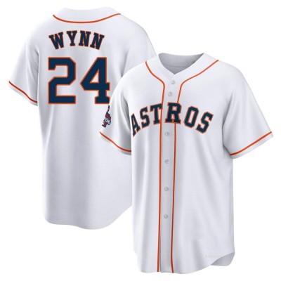 Men's Jimmy Wynn Houston Astros Replica White 2022 World Series Champions Home Jersey