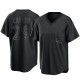 Men's Joe Carter Toronto Blue Jays Replica Black Pitch Fashion Jersey