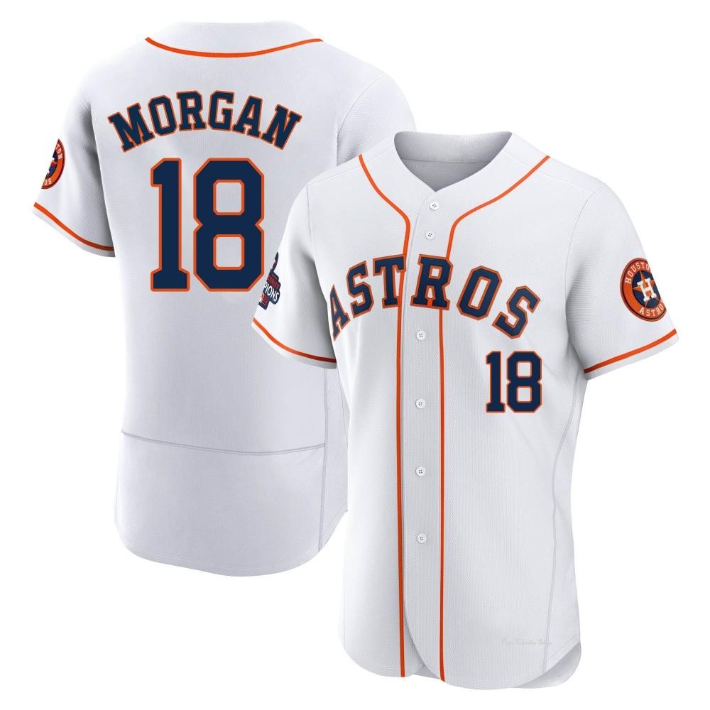 Men's Joe Morgan Houston Astros Authentic White 2022 World Series Champions Home Jersey