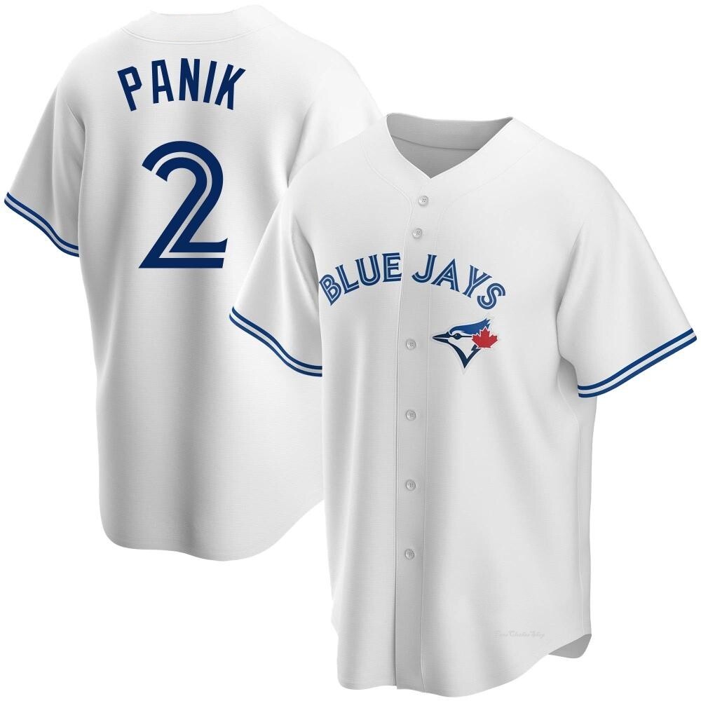Men's Joe Panik Toronto Blue Jays Replica White Home Jersey