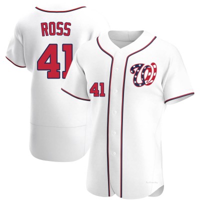 Men's Joe Ross Washington Nationals Authentic White Alternate Jersey