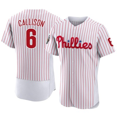 Men's Johnny Callison Philadelphia Phillies Authentic White 2022 World Series Home Jersey
