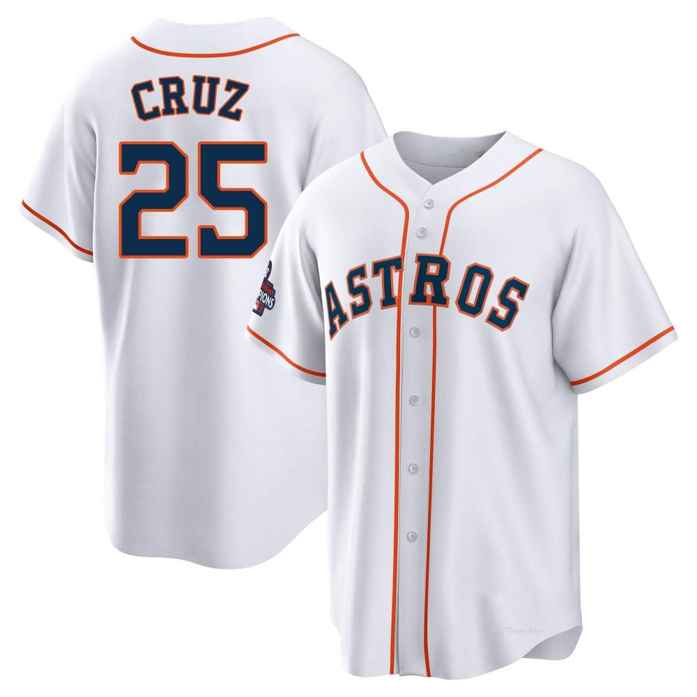 Men's Jose Cruz Jr. Houston Astros Replica White 2022 World Series Champions Home Jersey