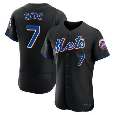 Men's Jose Reyes New York Mets Authentic Black 2022 Alternate Jersey
