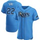 Men's Jose Siri Tampa Bay Rays Authentic Light Blue Alternate Jersey