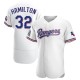 Men's Josh Hamilton Texas Rangers Authentic White Home Jersey