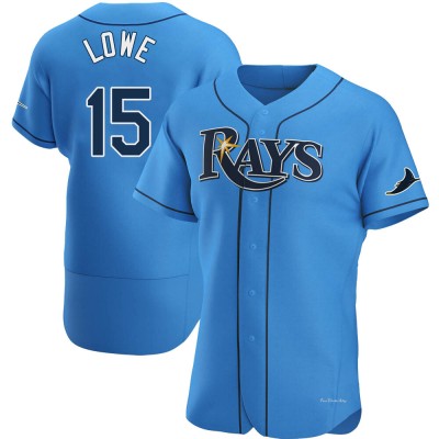 Men's Josh Lowe Tampa Bay Rays Authentic Light Blue Alternate Jersey