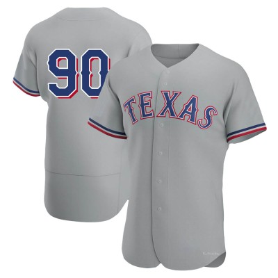 Men's Josh Smith Texas Rangers Authentic Gray Road Jersey