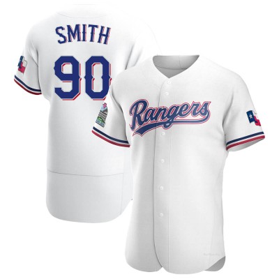 Men's Josh Smith Texas Rangers Authentic White Home Jersey