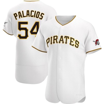 Men's Joshua Palacios Pittsburgh Pirates Authentic White Home Jersey