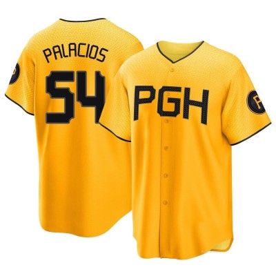 Men's Joshua Palacios Pittsburgh Pirates Replica Gold 2023 City Connect Jersey