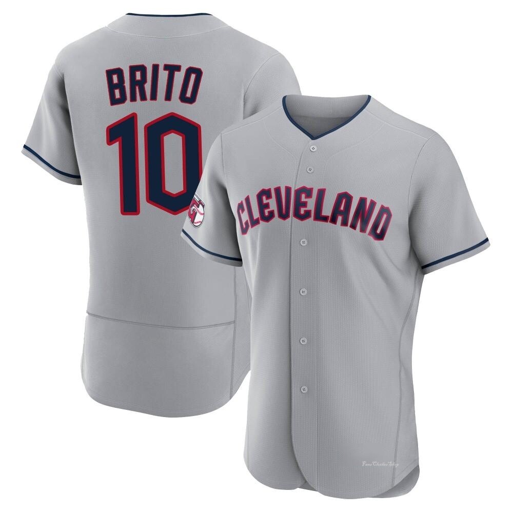 Men's Juan Brito Cleveland Guardians Authentic Gray Road Jersey
