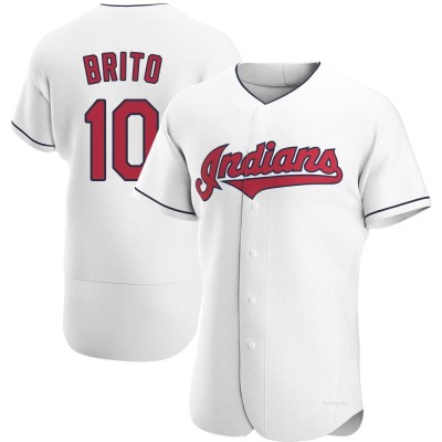 Men's Juan Brito Cleveland Guardians Authentic White Home Jersey