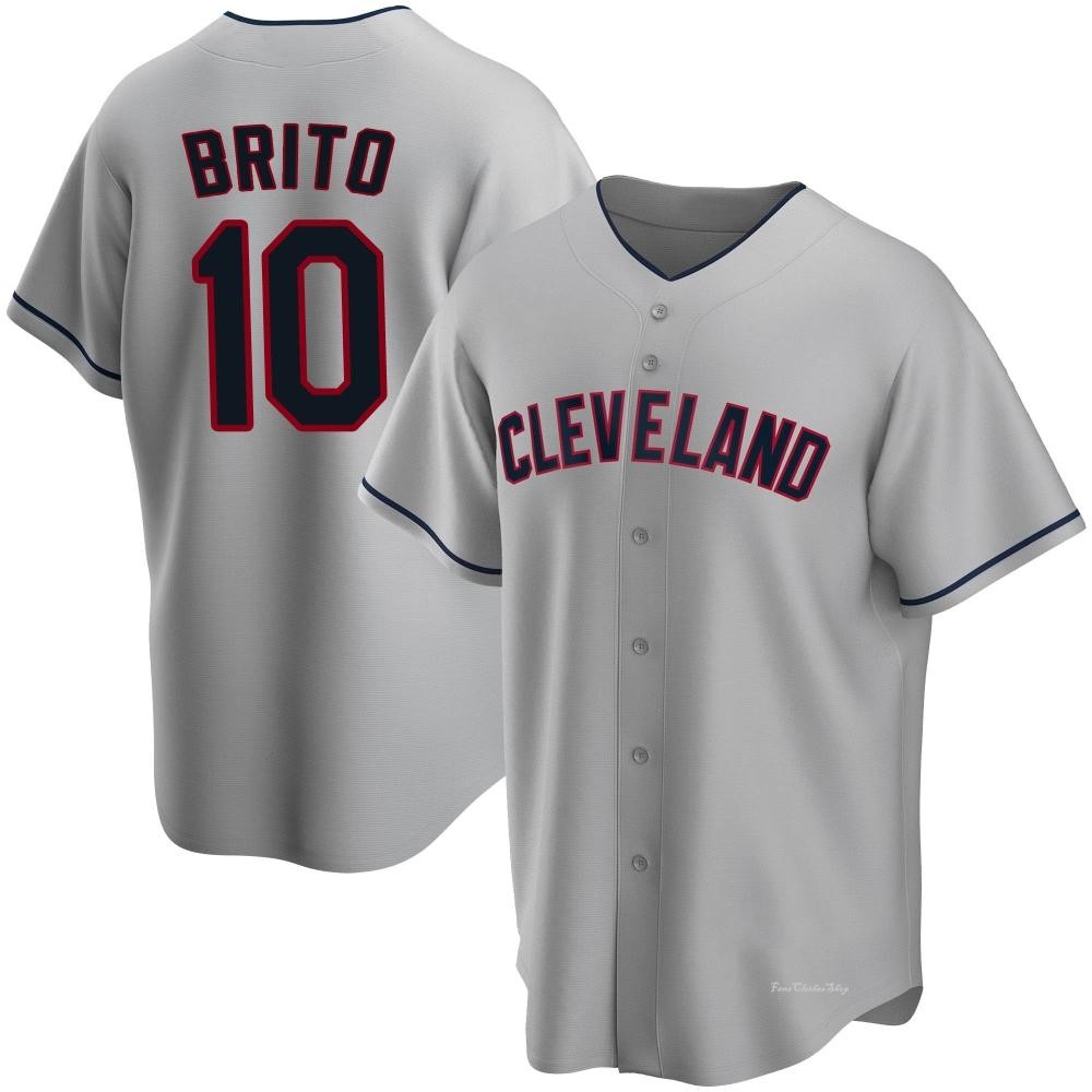 Men's Juan Brito Cleveland Guardians Replica Gray Road Jersey