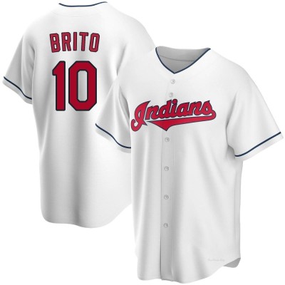 Men's Juan Brito Cleveland Guardians Replica White Home Jersey