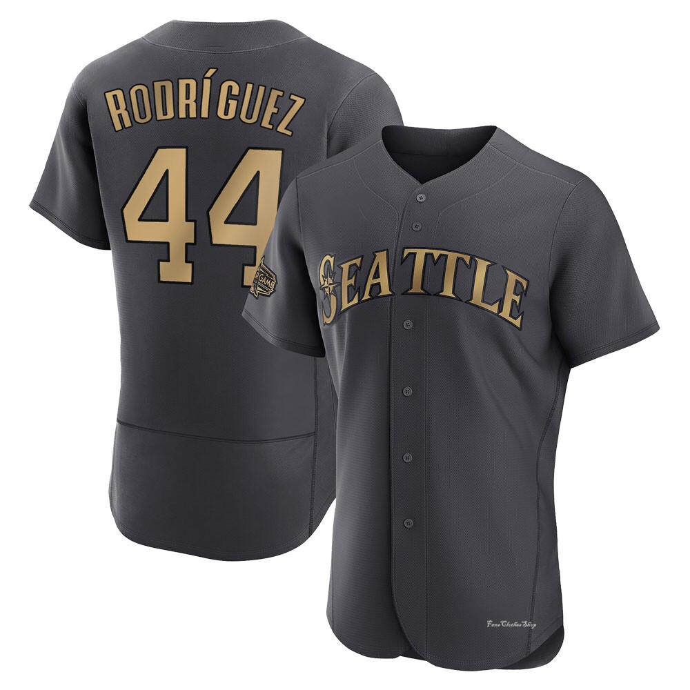Men's Julio Rodriguez Seattle Mariners Game Charcoal Authentic 2022 All-Star Jersey