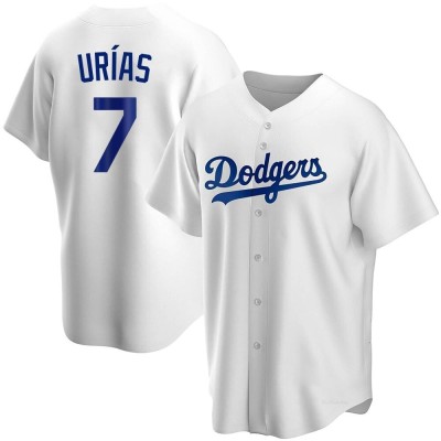 Men's Julio Urias Los Angeles Dodgers Replica White Home Jersey