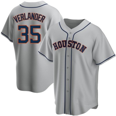Men's Justin Verlander Houston Astros Replica Gray Road Jersey