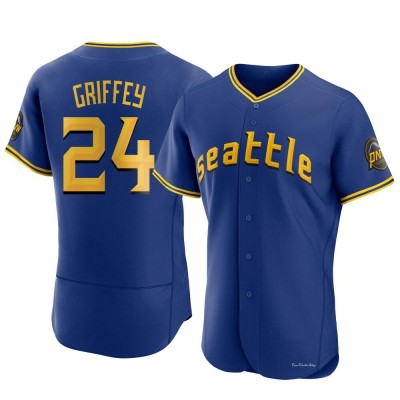 Men's Ken Griffey Seattle Mariners Authentic Royal 2023 City Connect Jersey