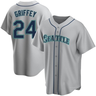 Men's Ken Griffey Seattle Mariners Replica Gray Road Jersey