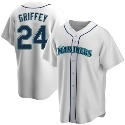 Men's Ken Griffey Seattle Mariners Replica White Home Jersey