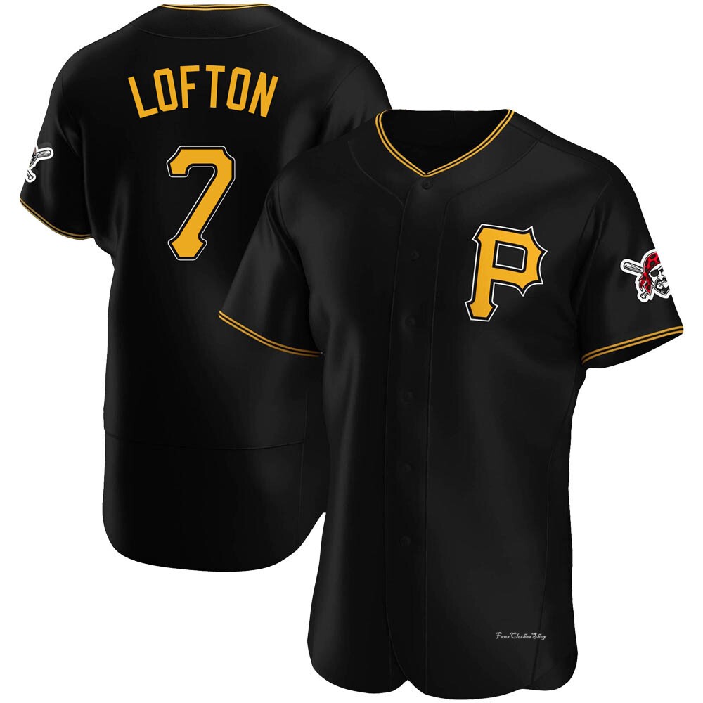 Men's Kenny Lofton Pittsburgh Pirates Authentic Black Alternate Jersey