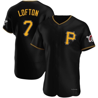 Men's Kenny Lofton Pittsburgh Pirates Authentic Black Alternate Jersey