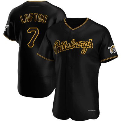 Men's Kenny Lofton Pittsburgh Pirates Authentic Black Alternate Team Jersey