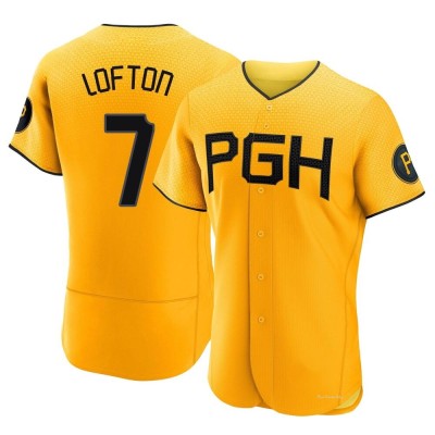 Men's Kenny Lofton Pittsburgh Pirates Authentic Gold 2023 City Connect Jersey
