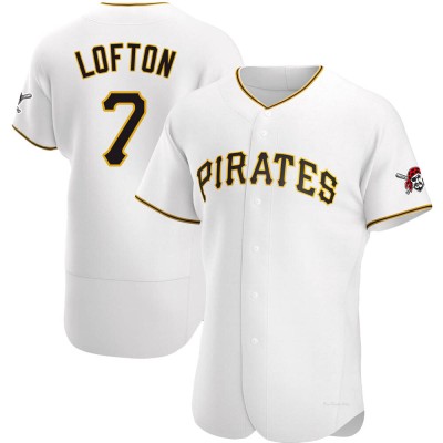 Men's Kenny Lofton Pittsburgh Pirates Authentic White Home Jersey