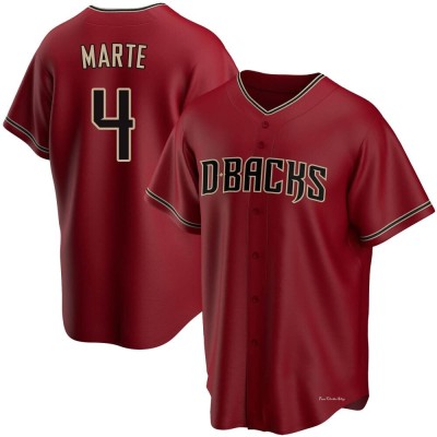 Men's Ketel Marte Arizona Diamondbacks Replica Red Alternate Jersey