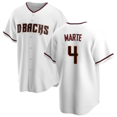 Men's Ketel Marte Arizona Diamondbacks Replica White Home Jersey