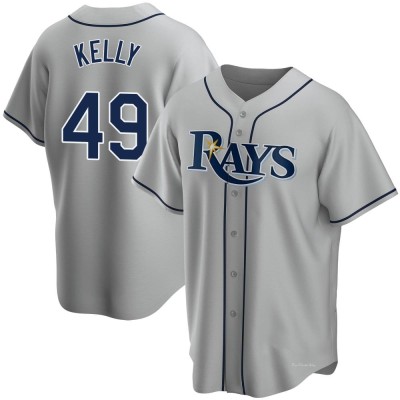 Men's Kevin Kelly Tampa Bay Rays Replica Gray Road Jersey