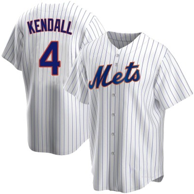 Men's Kevin Kendall New York Mets Replica White Home Jersey