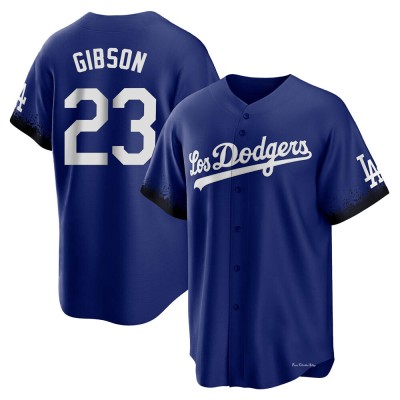 Men's Kirk Gibson Los Angeles Dodgers Replica Royal 2021 City Connect Jersey