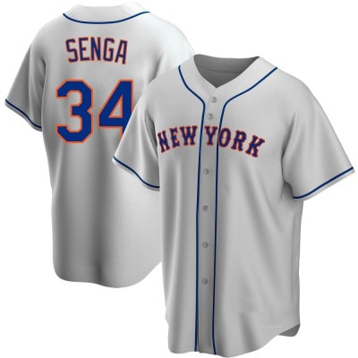 Men's Kodai Senga New York Mets Replica Gray Road Jersey