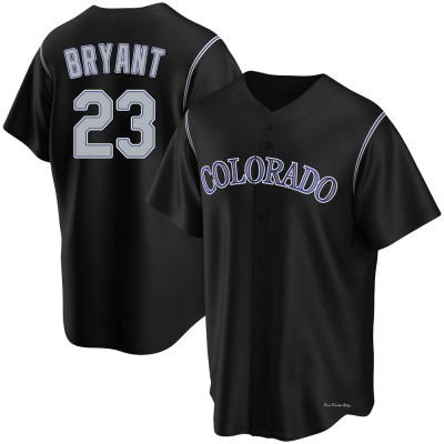 Men's Kris Bryant Colorado Rockies Replica Black Alternate Jersey